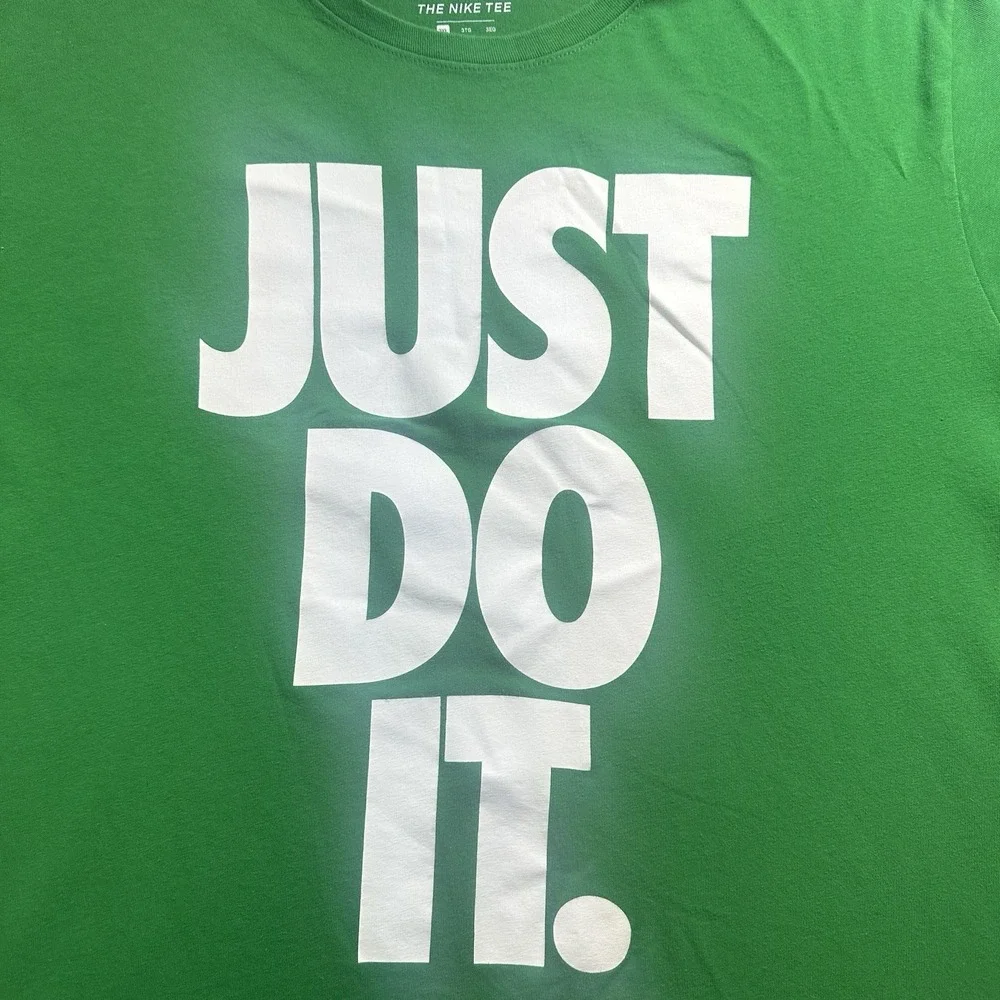 Nike Just Do It T-Shirt Mens 3XL Green Graphic Tee Short Sleeve‎ Athletic Casual